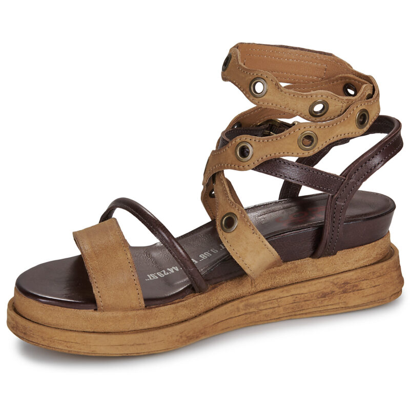 Airstep / A.S.98 LAGOS STUD Braun Keilabsatz Sandalen Damen - 4