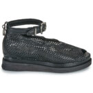 Airstep AS98 LAGOS FIL Schwarze Keilsandalen f&uuml;r Damen - Gr&ouml;&szlig;e 2
