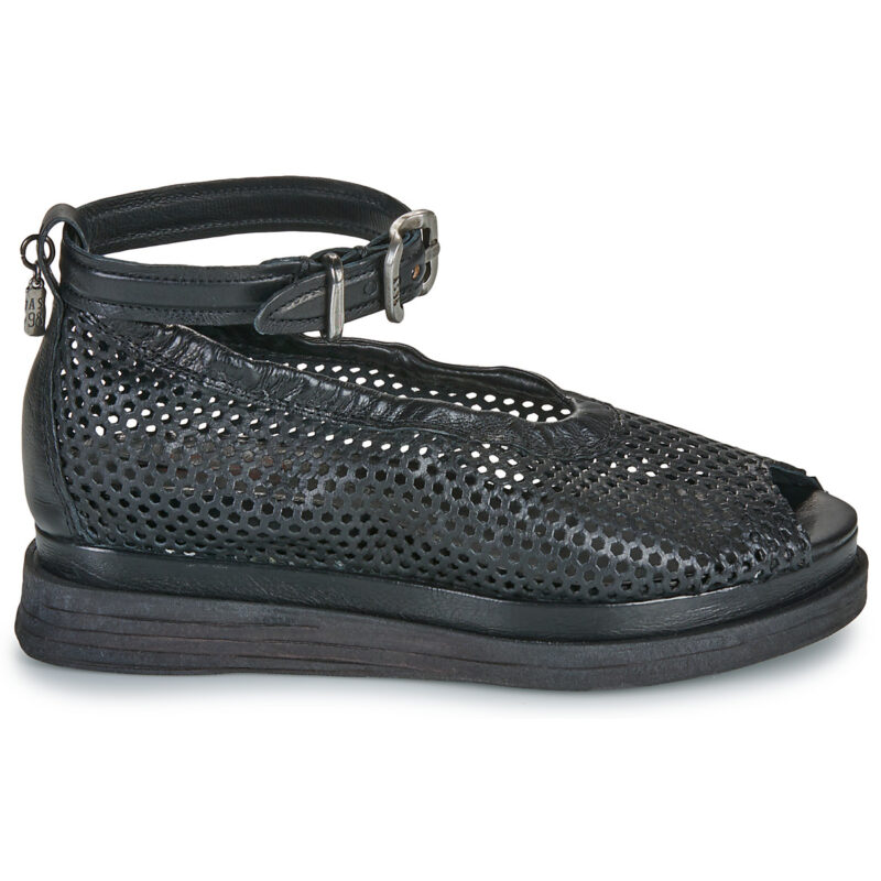 Airstep AS98 LAGOS FIL Schwarze Keilsandalen f&uuml;r Damen - Gr&ouml;&szlig;e 2