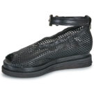 Airstep AS98 LAGOS FIL Schwarze Keilsandalen f&uuml;r Damen - Gr&ouml;&szlig;e 4
