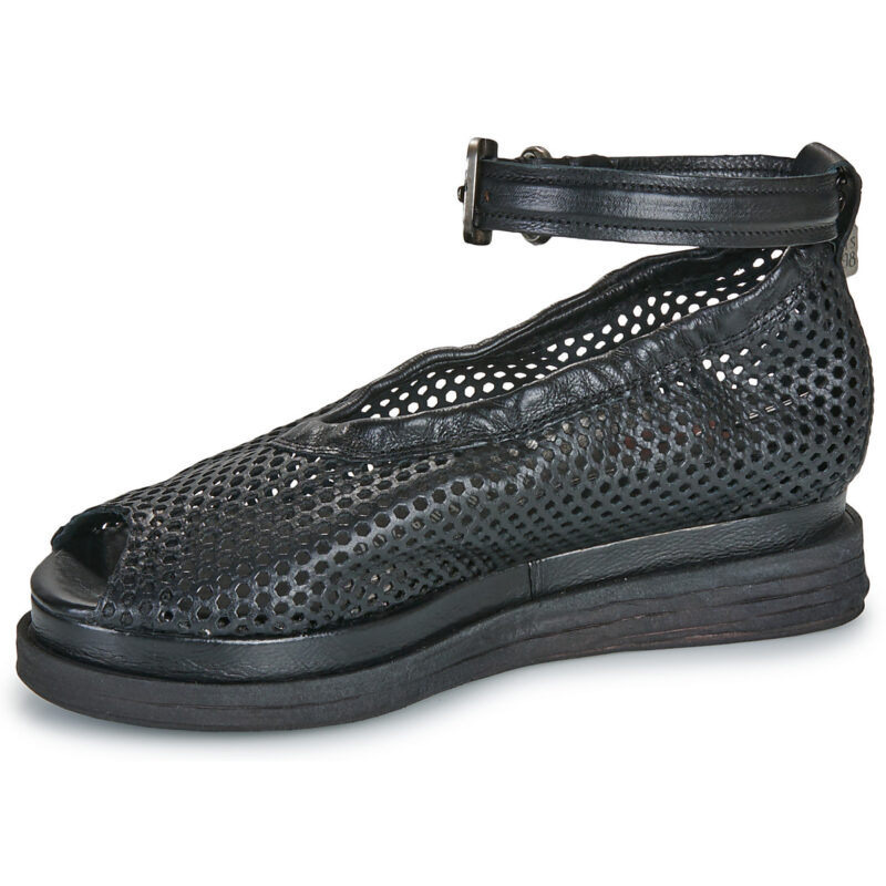 Airstep AS98 LAGOS FIL Schwarze Keilsandalen f&uuml;r Damen - Gr&ouml;&szlig;e 4