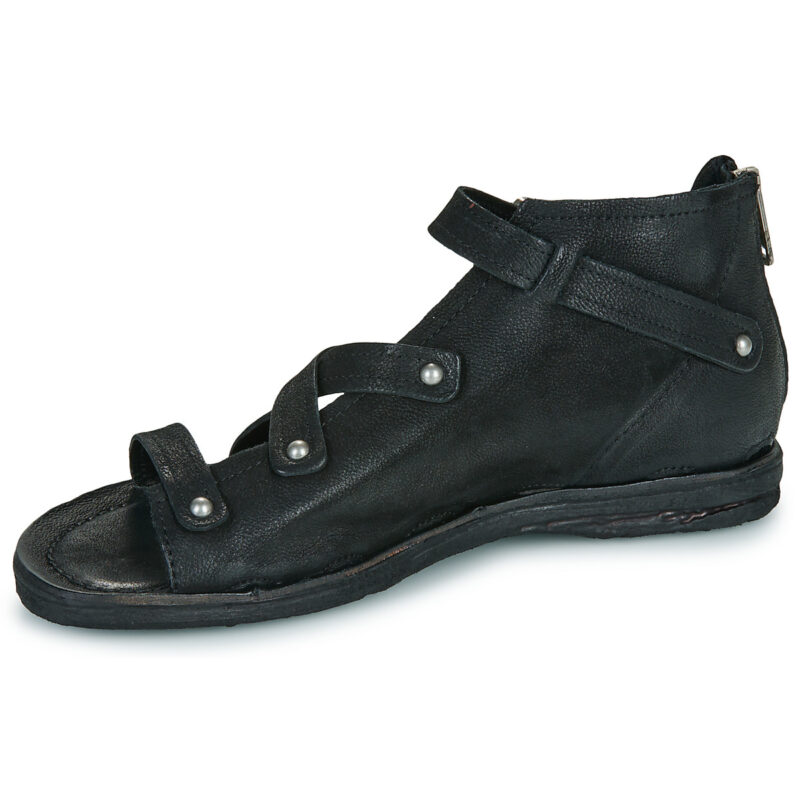 Airstep / A.S.98 RAMOS COUV Noir Sandales plates Femme - 4