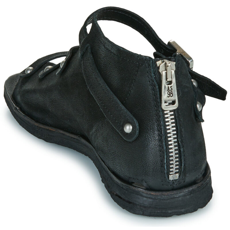 Airstep / A.S.98 RAMOS COUV Noir Sandales plates Femme - 5