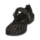 Airstep AS98 ZANNA BALLET Schwarze flache Sandalen f&uuml;r Damen - Gr&ouml;&szlig;e 3