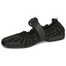 Airstep AS98 ZANNA BALLET Schwarze flache Sandalen f&uuml;r Damen - Gr&ouml;&szlig;e 4