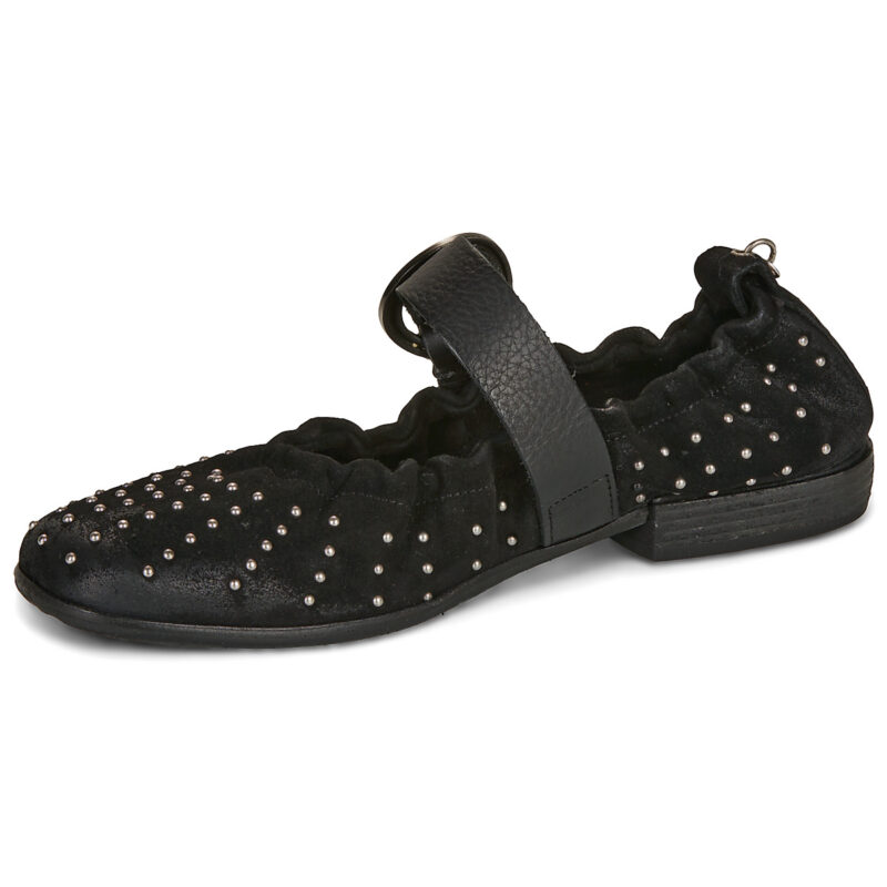 Airstep AS98 ZANNA BALLET Schwarze flache Sandalen f&uuml;r Damen - Gr&ouml;&szlig;e 4