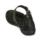 Airstep AS98 ZANNA BALLET Schwarze flache Sandalen f&uuml;r Damen - Gr&ouml;&szlig;e 5