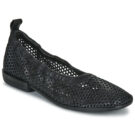 Airstep / AS98 ZANNA PERF Schwarze flache Sandalen f&uuml;r Damen - Gr&ouml;&szlig;e 1