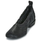 Airstep / AS98 ZANNA PERF Schwarze flache Sandalen f&uuml;r Damen - Gr&ouml;&szlig;e 3