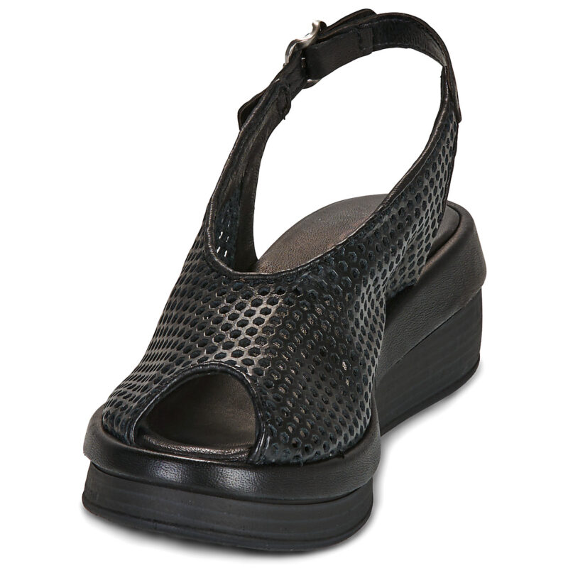 Airstep / A.S.98 SALIS PERF Schwarz Keilabsatz Sandalen Damen - 3
