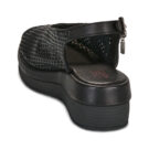 Airstep / A.S.98 SALIS PERF Schwarz Keilabsatz Sandalen Damen - 5