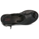 Airstep / A.S.98 SALIS PERF Schwarz Keilabsatz Sandalen Damen - 6