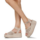 Airstep / A.S.98 MANOLA SANDAL Beige Keilabsatz-Sandalen Damen - 8