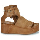 Airstep / A.S.98 MANOLA HI Braun Keilabsatz Sandalen Damen - 2