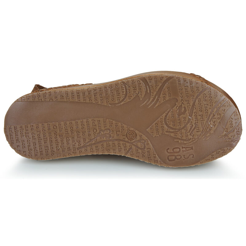 Airstep / A.S.98 MANOLA HI Braun Keilabsatz Sandalen Damen - 7