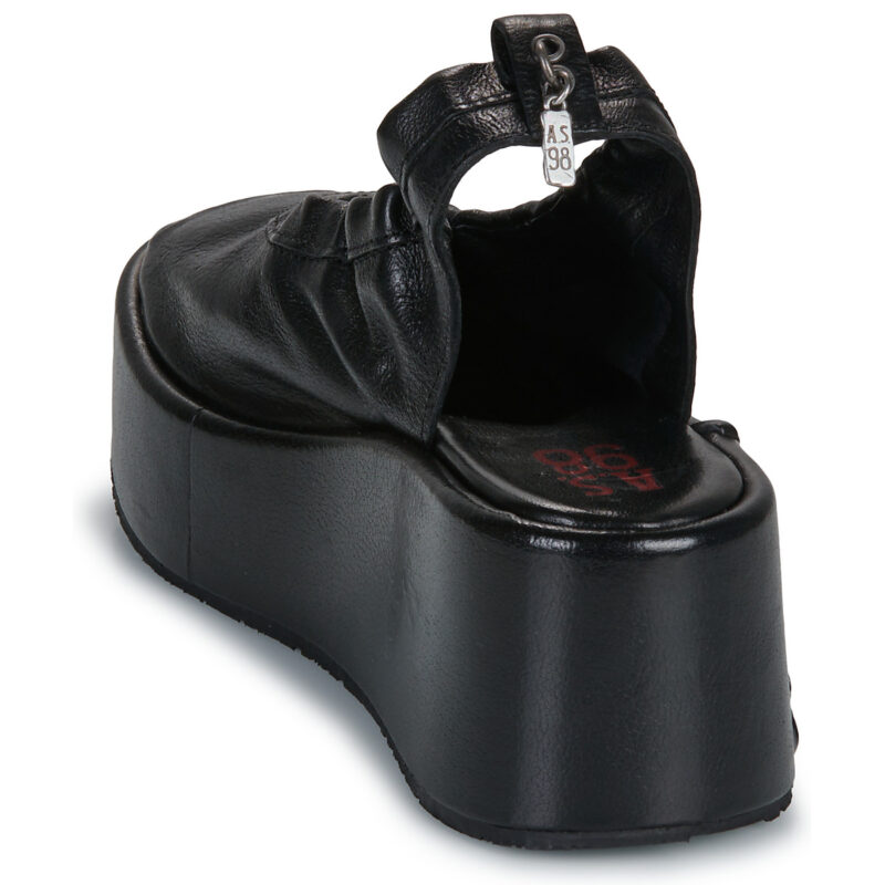 Airstep / A.S.98 MANOLA BALLET Schwarz Keilabsatz Sandalen Damen - 5