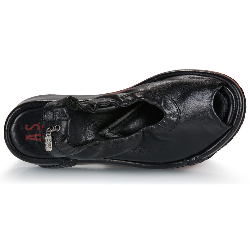 Airstep / A.S.98 MANOLA BALLET Schwarz Keilabsatz Sandalen Damen - 6