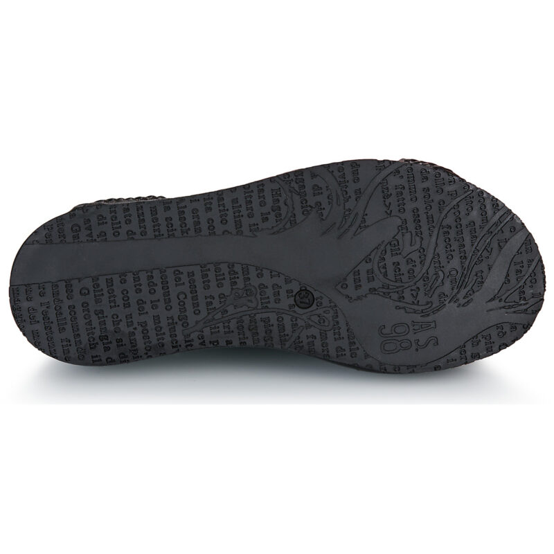 Airstep / A.S.98 MANOLA BALLET Schwarz Keilabsatz Sandalen Damen - 7