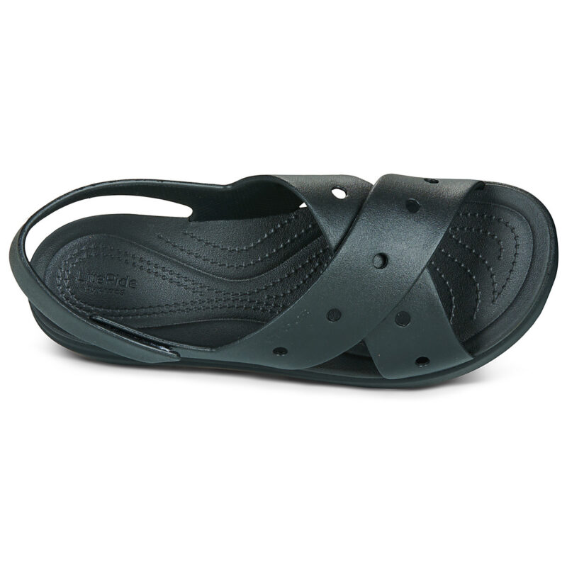 Crocs BROOKLYN 4U CROSS STRAP SANDAL Nero Sandali bassi Donna - 6
