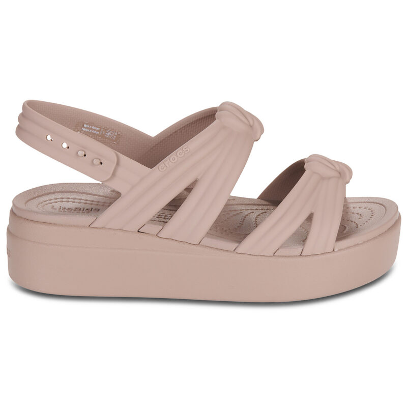 Crocs BROOKLYN KNOT LOW WEDGE Beige Sandali bassi Donna - 2