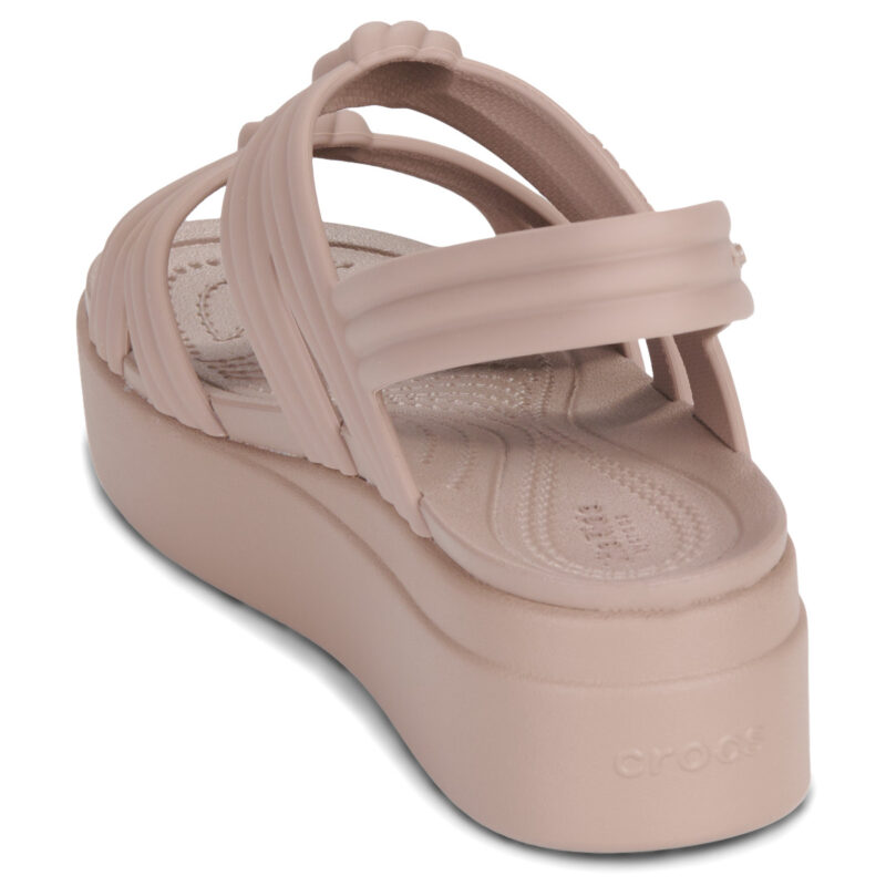 Crocs BROOKLYN KNOT LOW WEDGE Beige Sandali bassi Donna - 5