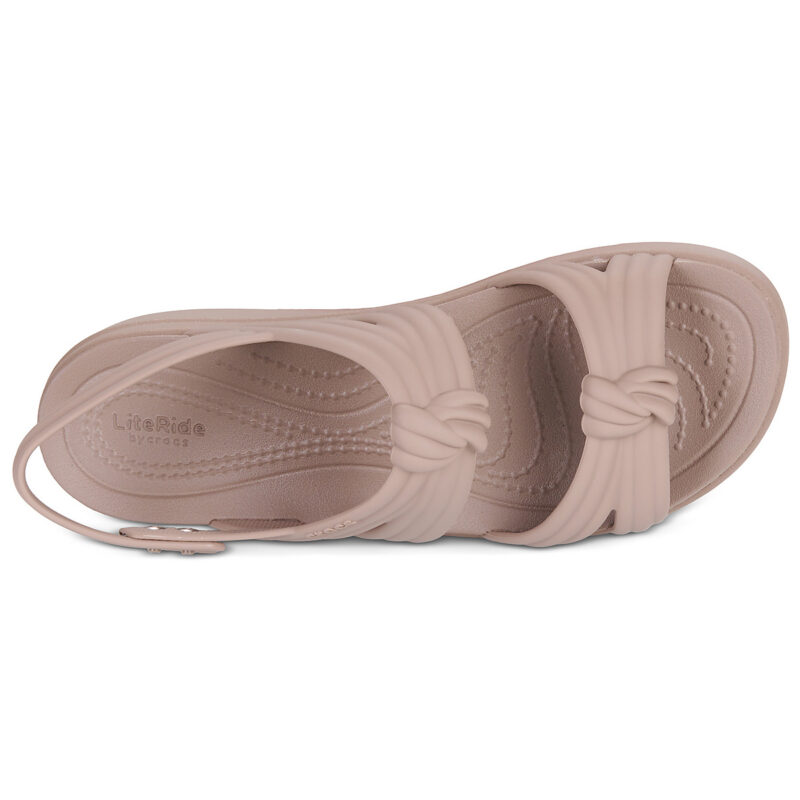 Crocs BROOKLYN KNOT LOW WEDGE Beige Sandali bassi Donna - 6