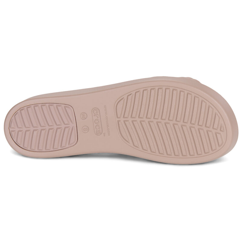 Crocs BROOKLYN KNOT LOW WEDGE Beige Sandali bassi Donna - 7