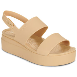 Crocs BROOKLYN LOW WEDGE Beige Sandali bassi Donna