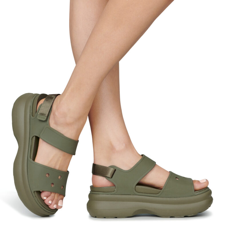 Crocs SOHO Y STRAP SANDAL Caqui Sandalias planas Mujer - 8