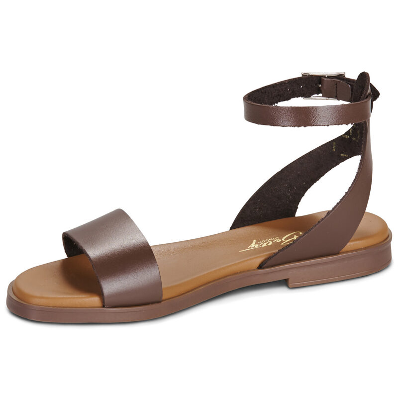 Betty London Sandalias bajas marr&oacute;ns para mujer GIMA - 4