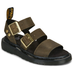 Dr. Martens  Gryphon Strap Sandal DMs Olive Wyoming  Kaki -  Sandali bassi  Donna