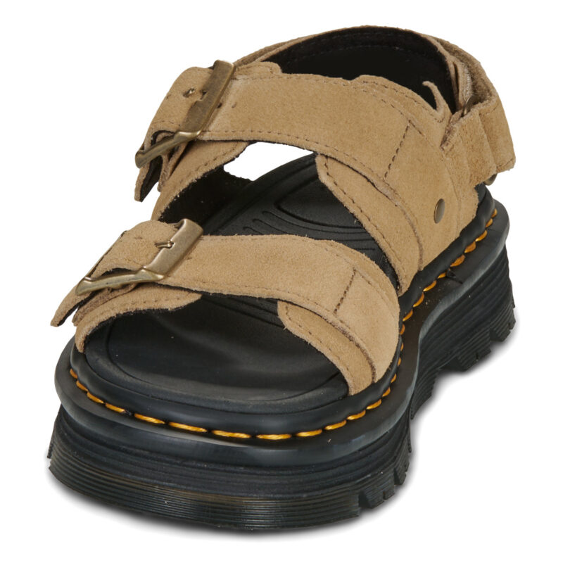 Dr. Martens ZebZag Sandal Savannah Tan EH Suede Beige Sandali con zeppa Donna - 3