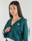 Felpe con cappuccio New Balance INTERLOCK FULL ZIP Verde Felpe con cappuccio Donna - 5