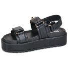 Steve Madden BIG MONA Nero Sandali con zeppa Donna - 4