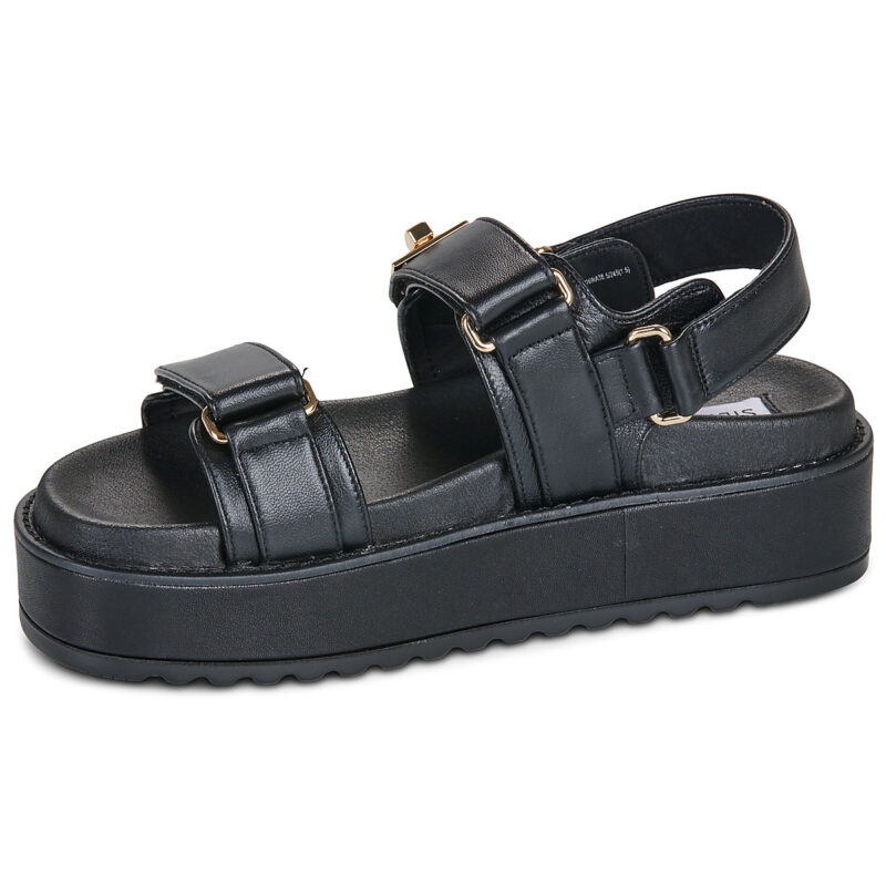 Steve Madden BIG MONA Nero Sandali con zeppa Donna - 4