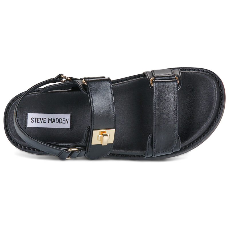 Steve Madden BIG MONA Nero Sandali con zeppa Donna - 6