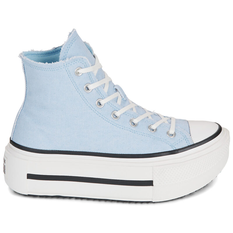 Converse  Chuck Taylor All Star Lift Double Stack  Blu -  Sneakers alte Donna - 2