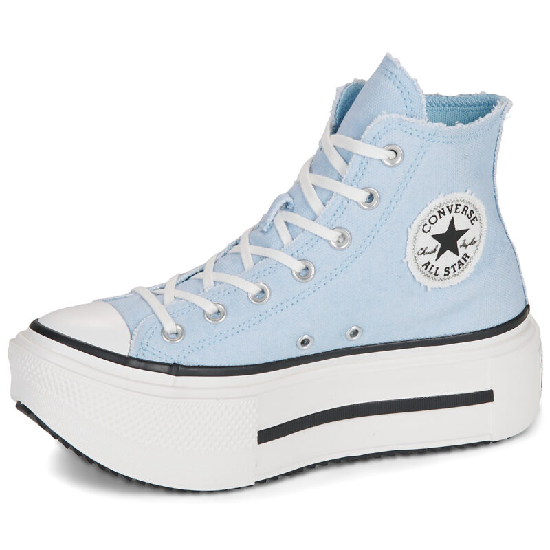 Converse  Chuck Taylor All Star Lift Double Stack  Blu -  Sneakers alte Donna - 4