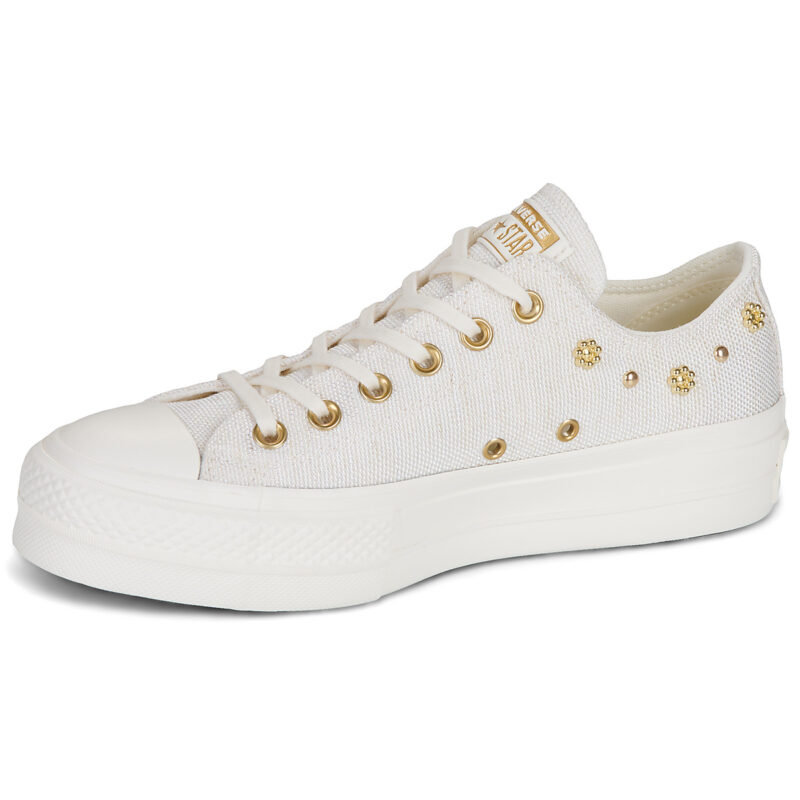 Converse Chuck Taylor All Star Lift Beige Sneakers basse Donna - 4
