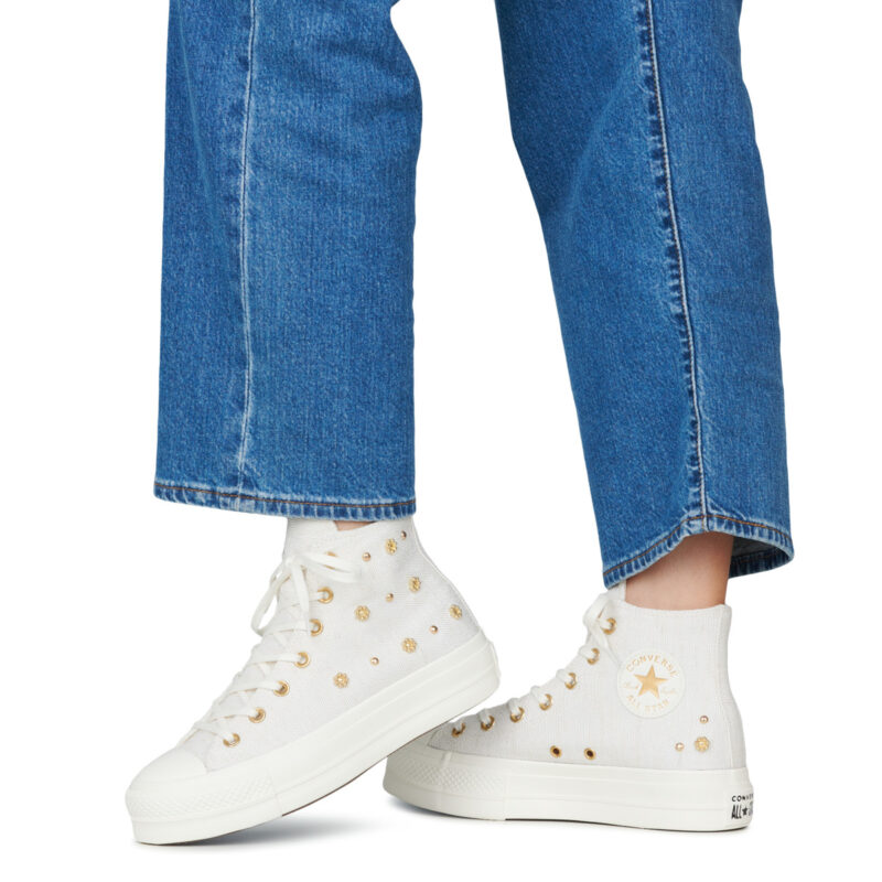 Converse  Chuck Taylor All Star Lift  Bianco -  Sneakers alte Donna - 8
