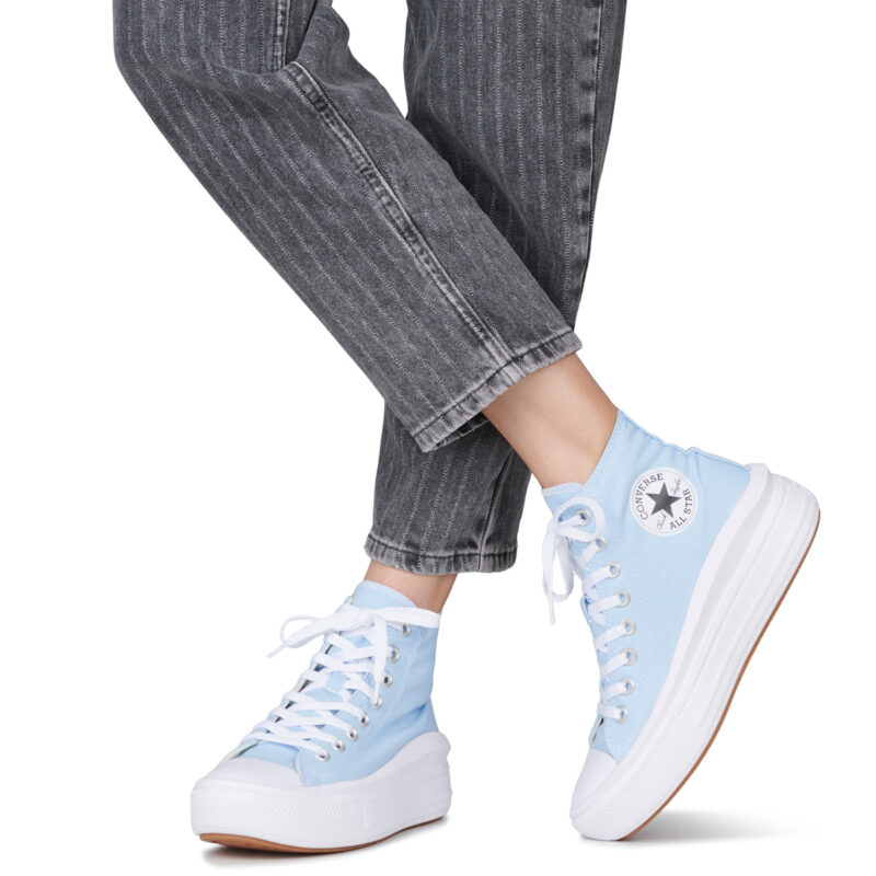 Converse Chuck Taylor All Star Move Blu Sneakers alte Donna - 8