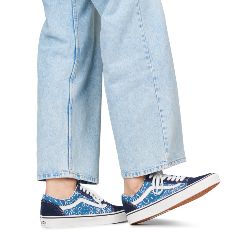 Vans Old skool NVY - PAISLEY NAVY Blu Sneakers basse Donna - 8