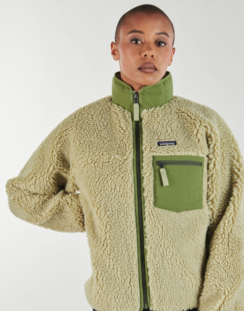 Felpa Patagonia W'S CLASSIC RETRO-X JKT Beige Felpe Donna - 5