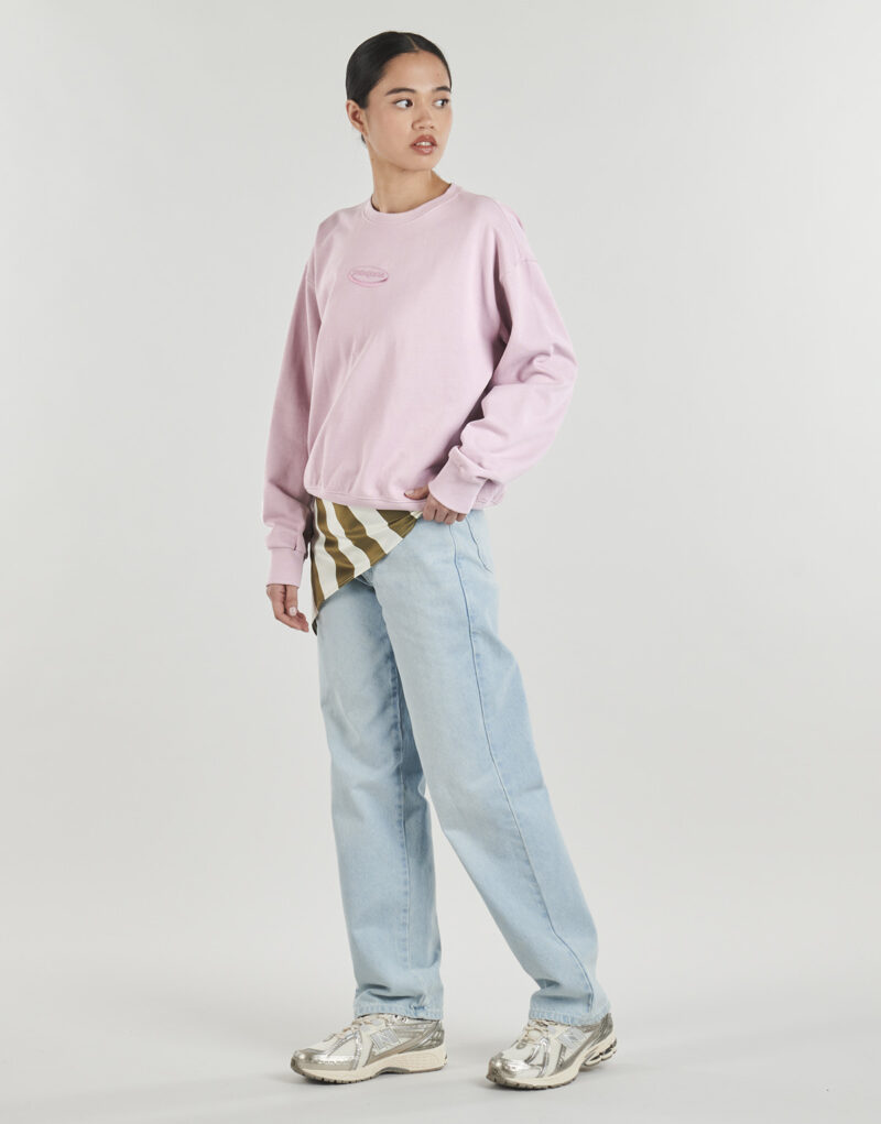 Felpe Patagonia W'S '95 OVAL LOGO DAILY CREW Rosa Felpe Donna - 3