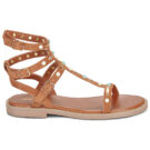 Les Tropeziennes par M.Belarbi CORIKA Braun Flache Sandalen Damen - 2