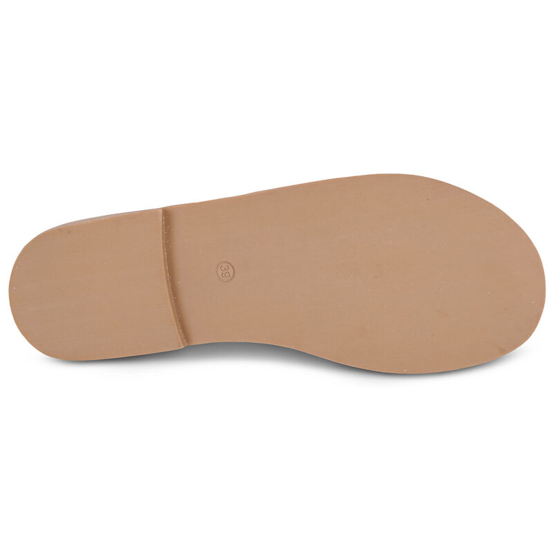 Les Tropeziennes par M.Belarbi CORIKA Braun Flache Sandalen Damen - 7