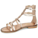 Les Tropeziennes par M.Belarbi HASTRID Gold Flache Damensandalen - 4