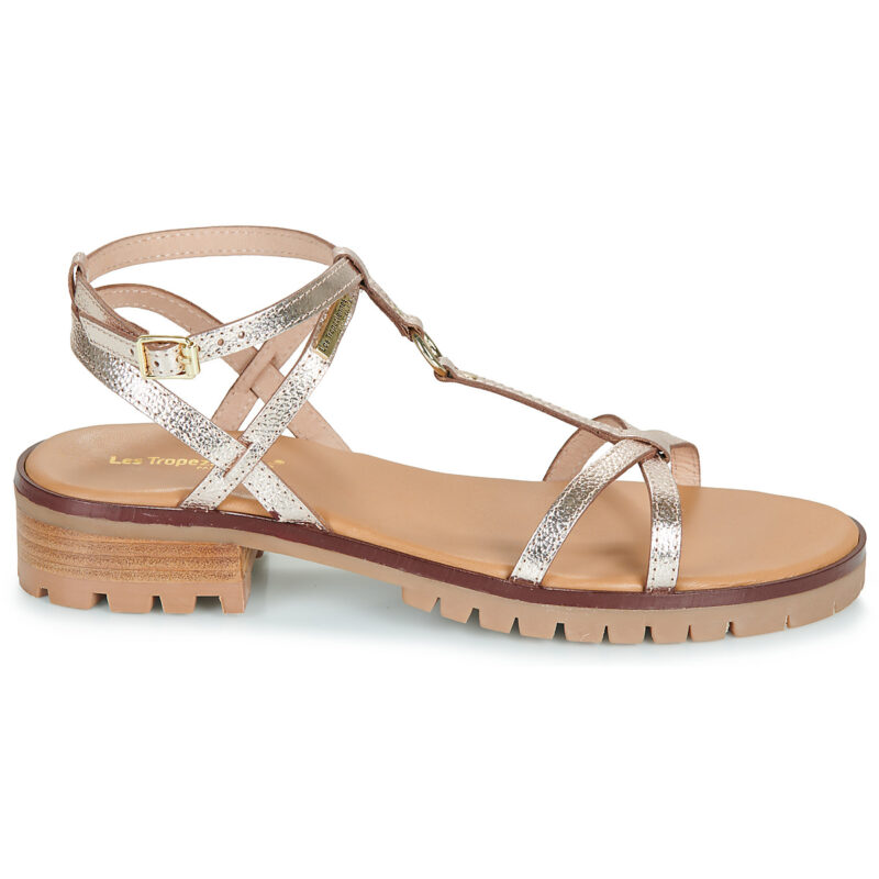 Les Tropeziennes par M.Belarbi HAURA Gold Flache Sandalen Damen - 2