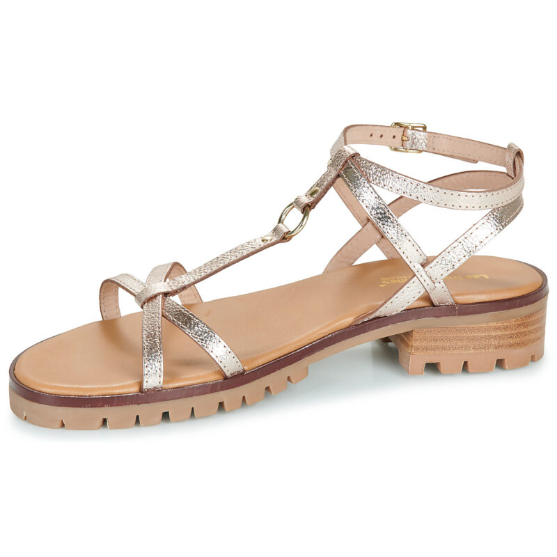 Les Tropeziennes par M.Belarbi HAURA Gold Flache Sandalen Damen - 4