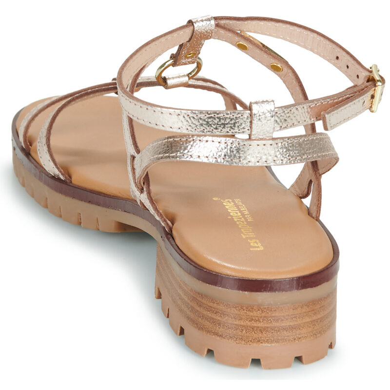 Les Tropeziennes par M.Belarbi HAURA Gold Flache Sandalen Damen - 5